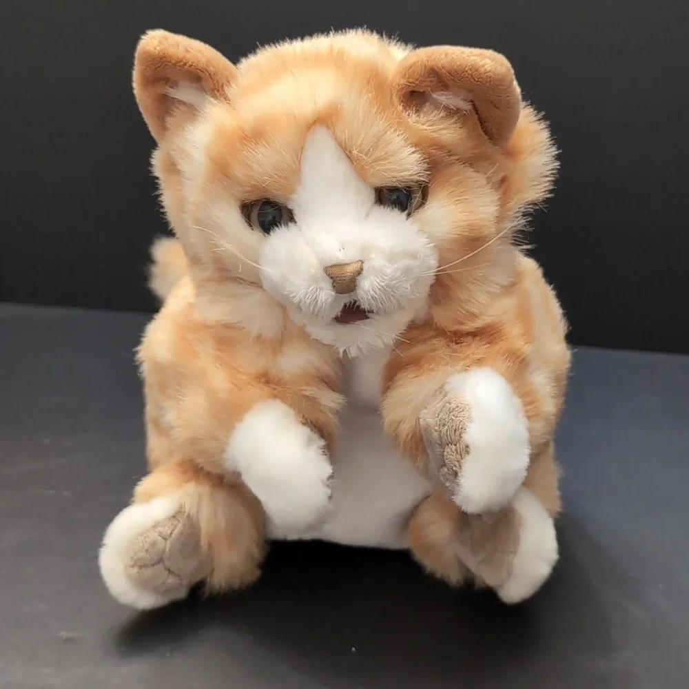 Folkmanis Orange Tabby Kitten/Cat Hand Puppet. - Picture 2 of 8